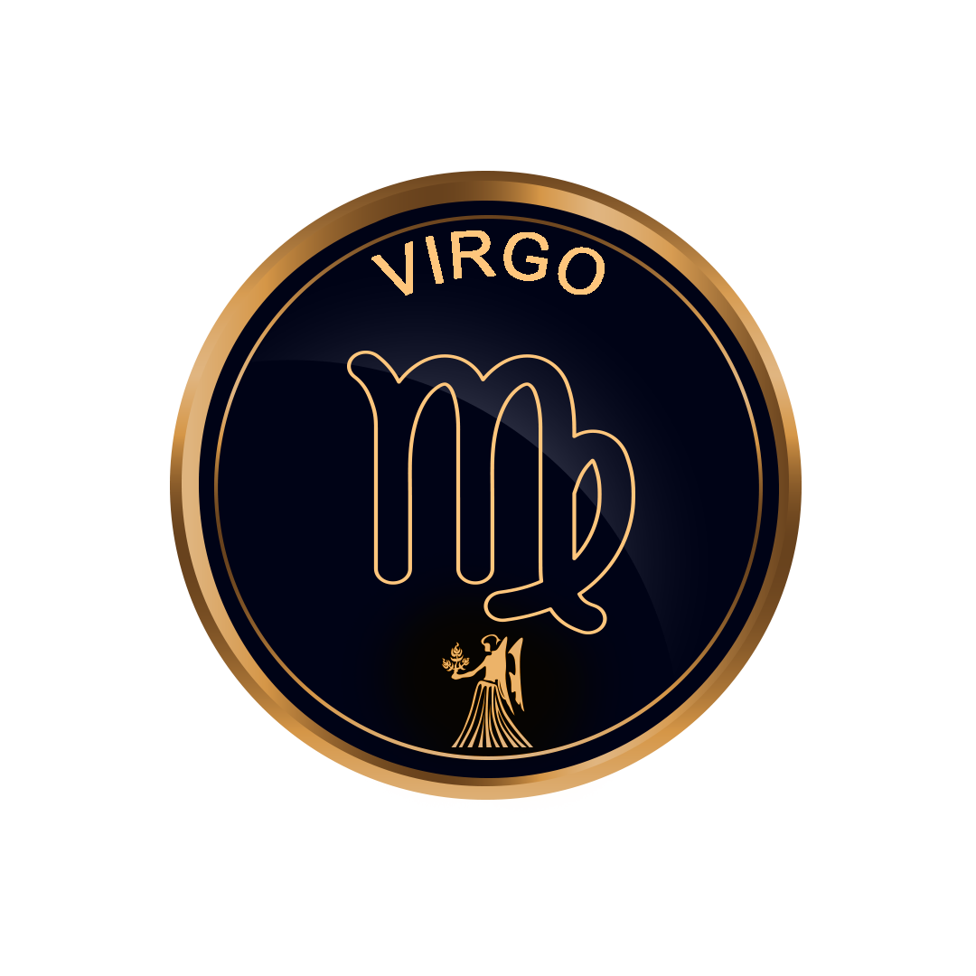 Golden Virgo png, Gold Virgo symbol, Virgo zodiac sign png, picsart transparent Virgo png full hd images download
